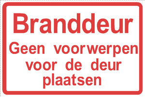 XL Sticker Branddeur  (19.5x28.5cm)